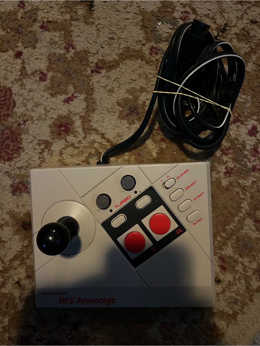 Vintage Nintendo NES Advantage Arcade Joystick Controller Model NES-026 Tested